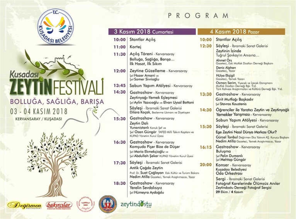 Kuşadası Zeytin Festivali Başlıyor