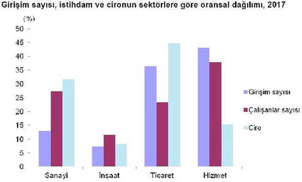 Çalışan Sayısı 250 ve Üzeri Olan Girişimler 8 Yılda Yüzde 83.25 Arttı