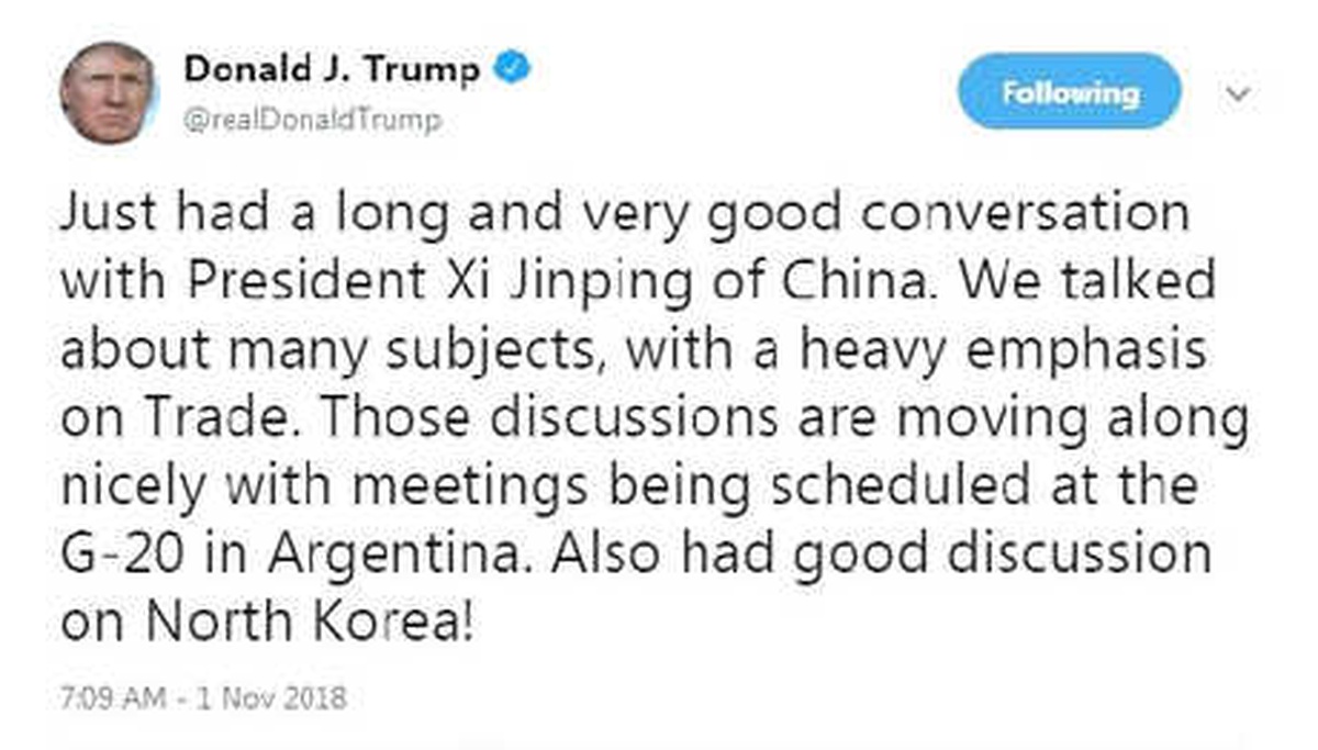 Trump: Çin Cumhurbaşkanı ile Çok İyi Bir Görüşme Gerçekleştirdik