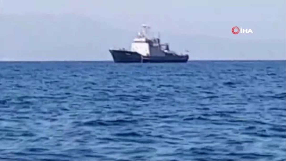 Yunan Askeri Araştırma Gemisi Kuşadası Körfezi\'nde Görüntülendi