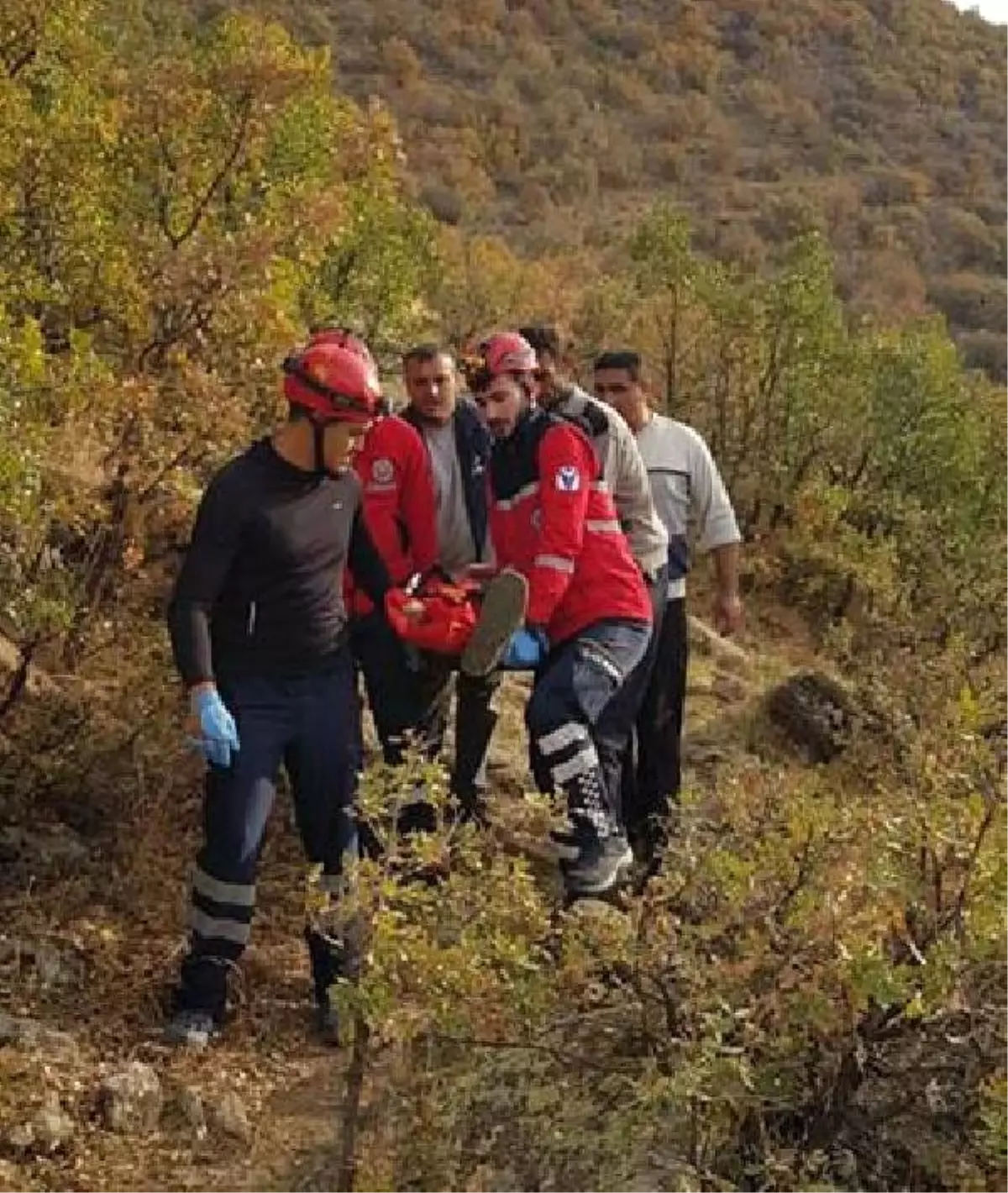 Dağlık Arazide Düşerek Yaralanan Çoban Kurtarıldı