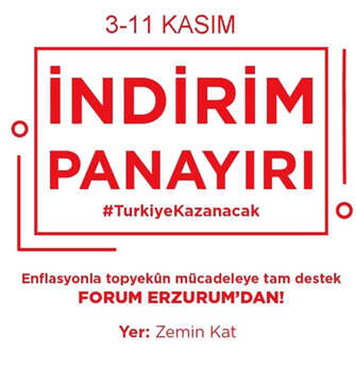Forum Erzurum\'da "İndirim Panayırı" Başlıyor