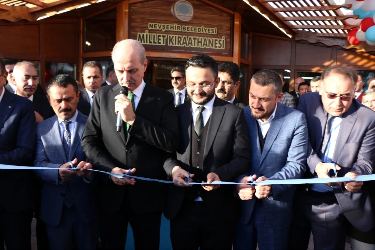 Nevşehir\'de Kurtulmuş\'un Katılımıyla Millet Kıraathanesi Açıldı