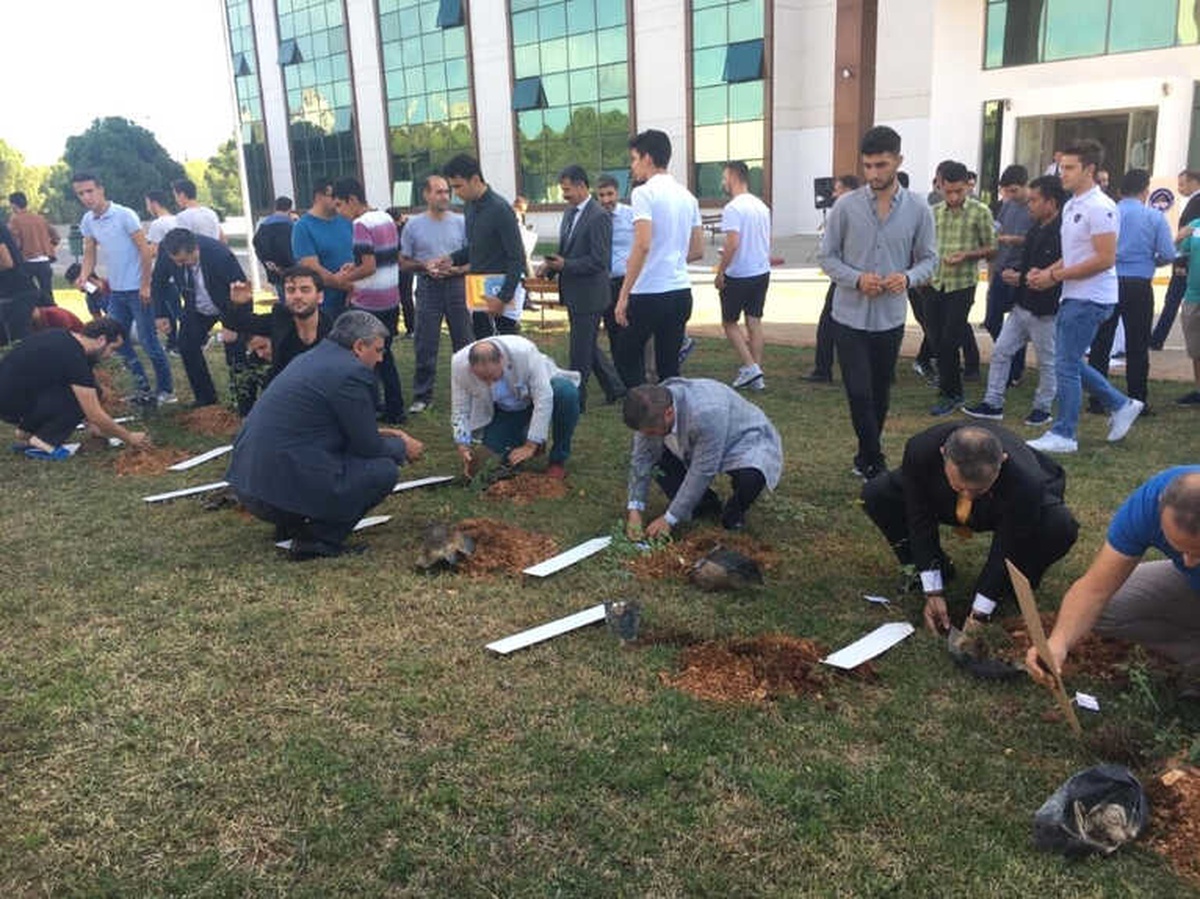 Yurt Bahçesine 200 Gül Fidanı Dikildi