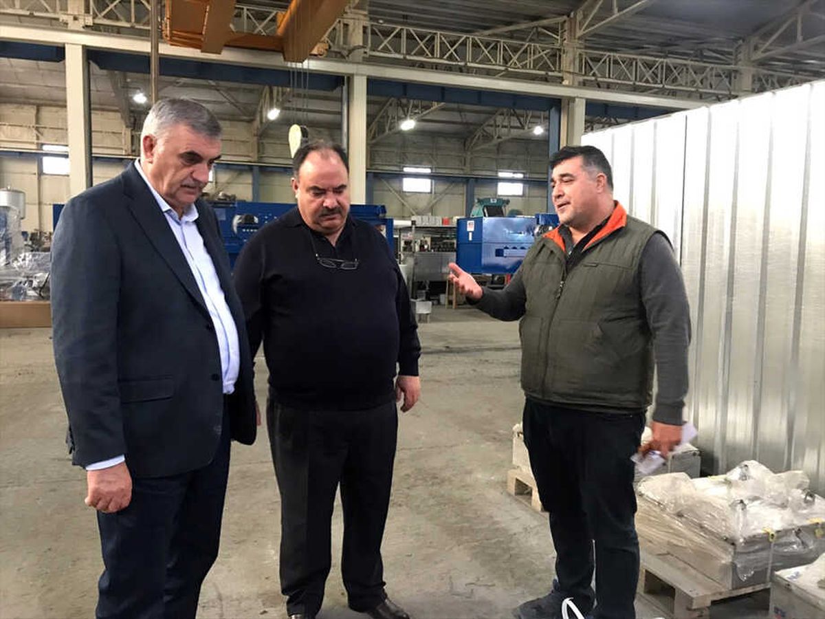 Başkan Zeki Toçoğlu\'ndan Fabrika Ziyareti