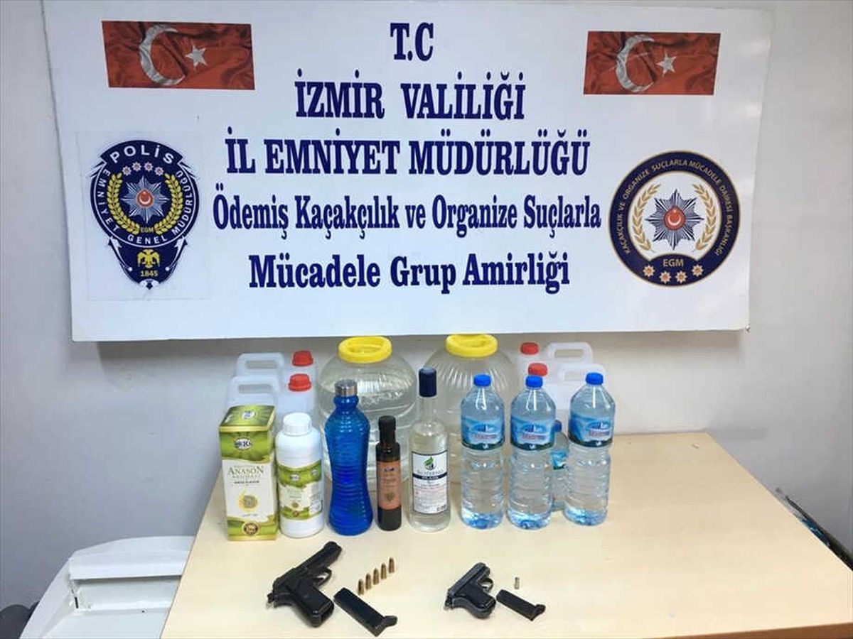 Ödemiş\'te Kaçak İçki Operasyonu
