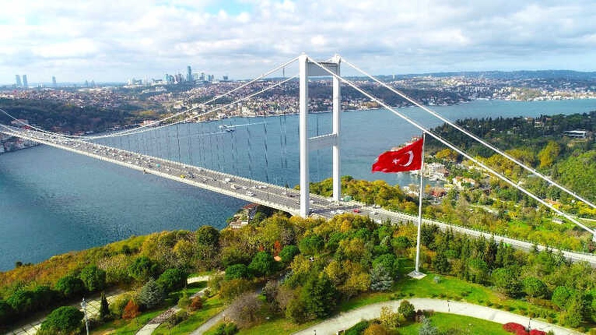 İstanbul\'da Mest Eden Sonbahar Manzarası Havadan Görüntülendi