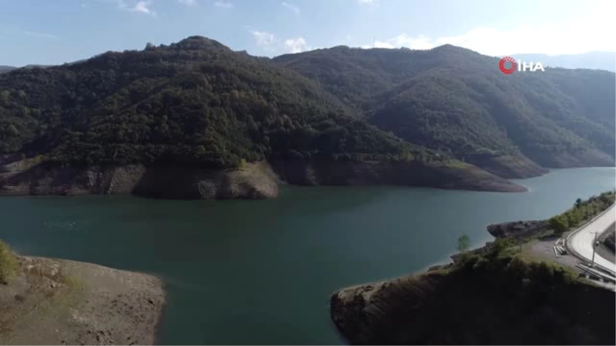 Yuvacık Barajı\'nda Su Seviyesi Yüzde 25\'e Düştü...suyu Çekilen Baraj Havadan Görüntülendi
