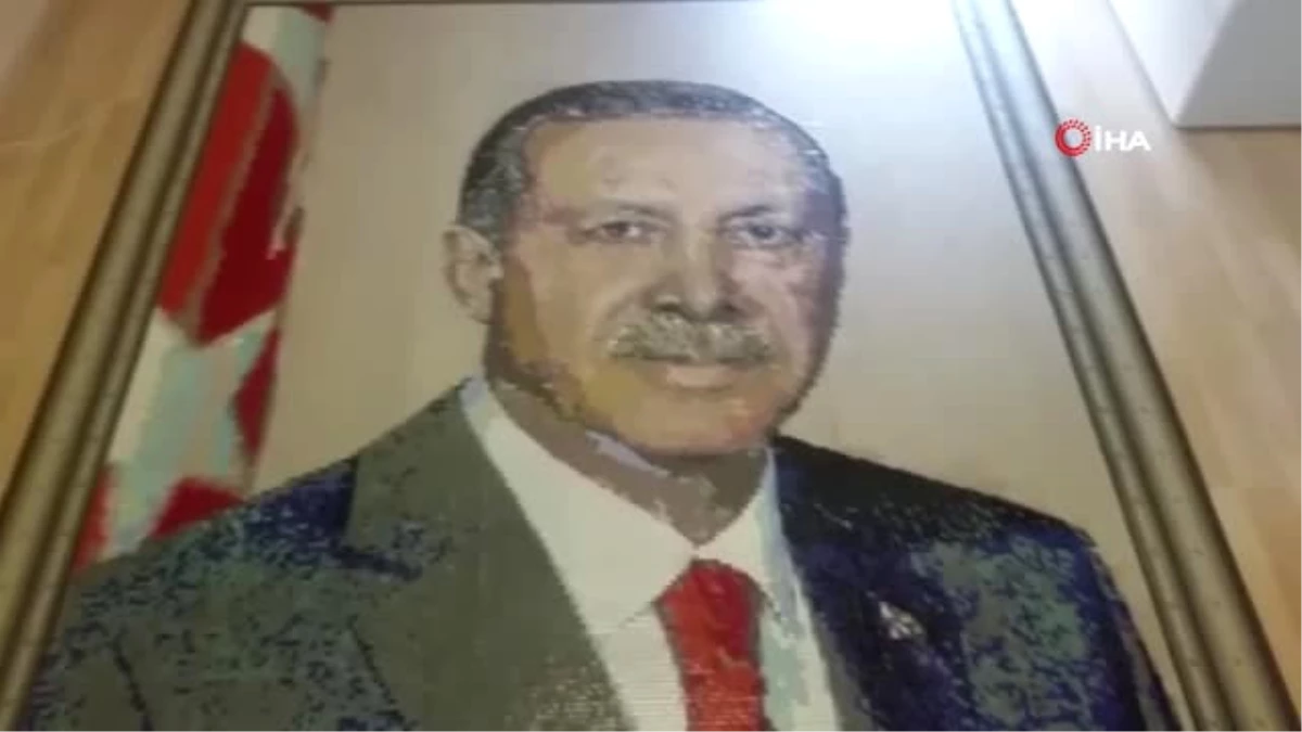 85 Bin Mozaik Taşıyla Erdoğan\'ın Portresini Yaptı