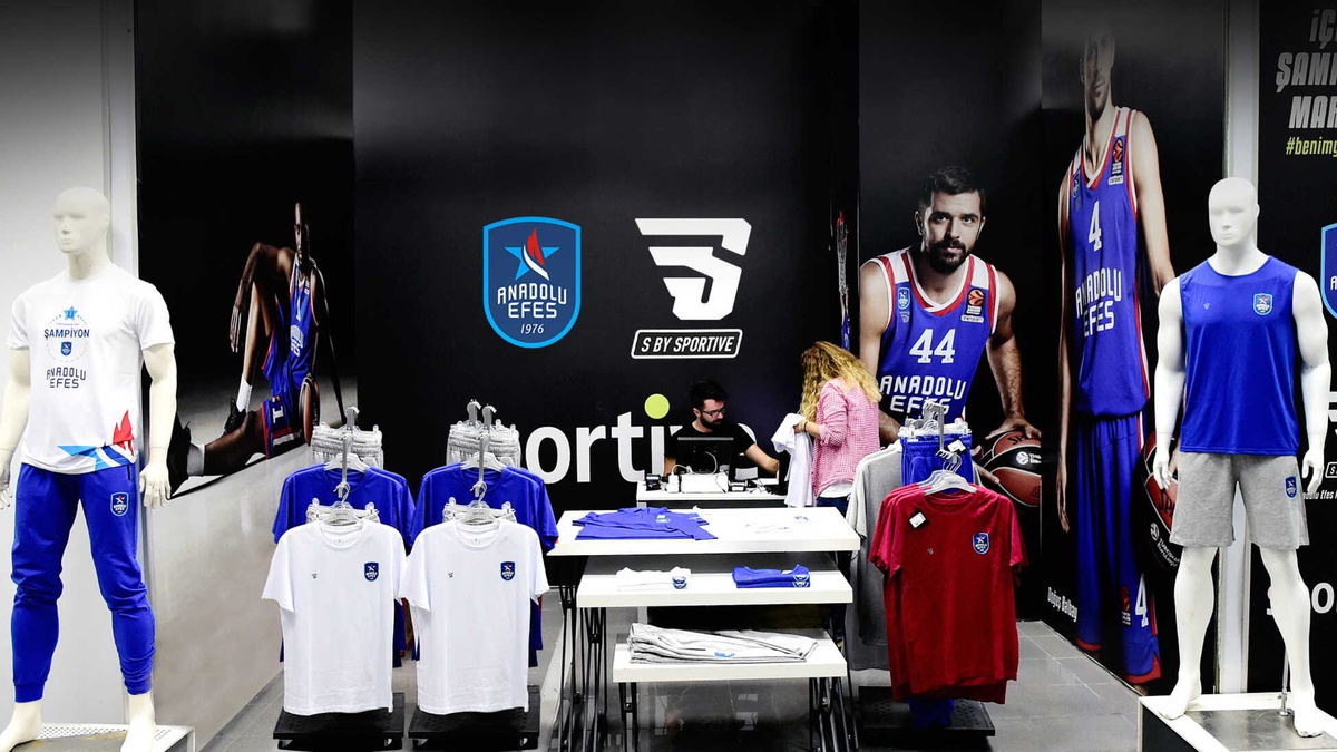 Anadolu Efes Spor Kulübü\'nün Giyim Partneri, Sportive!
