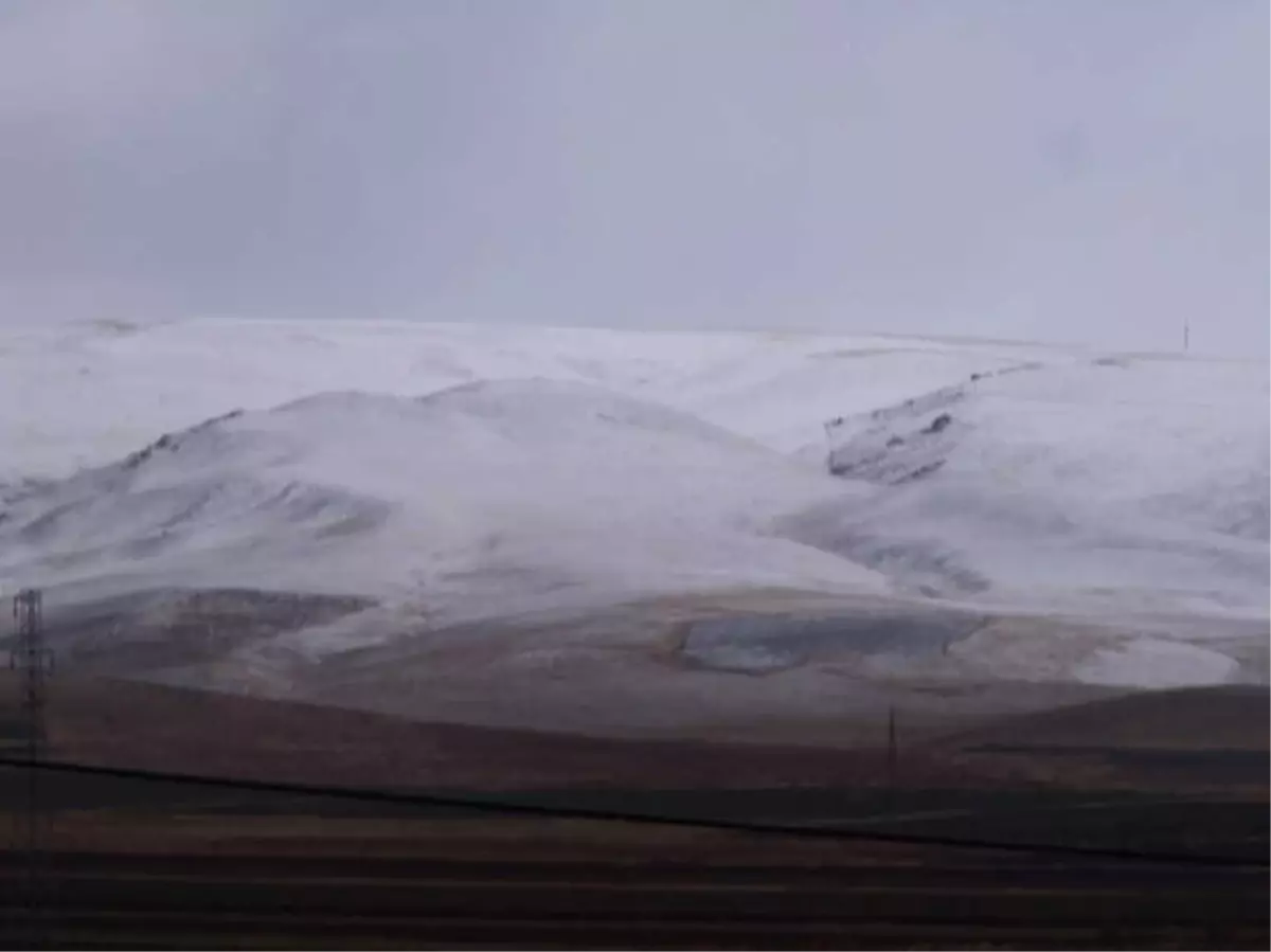 Özalp ve Saray\'da Kar Yağışı