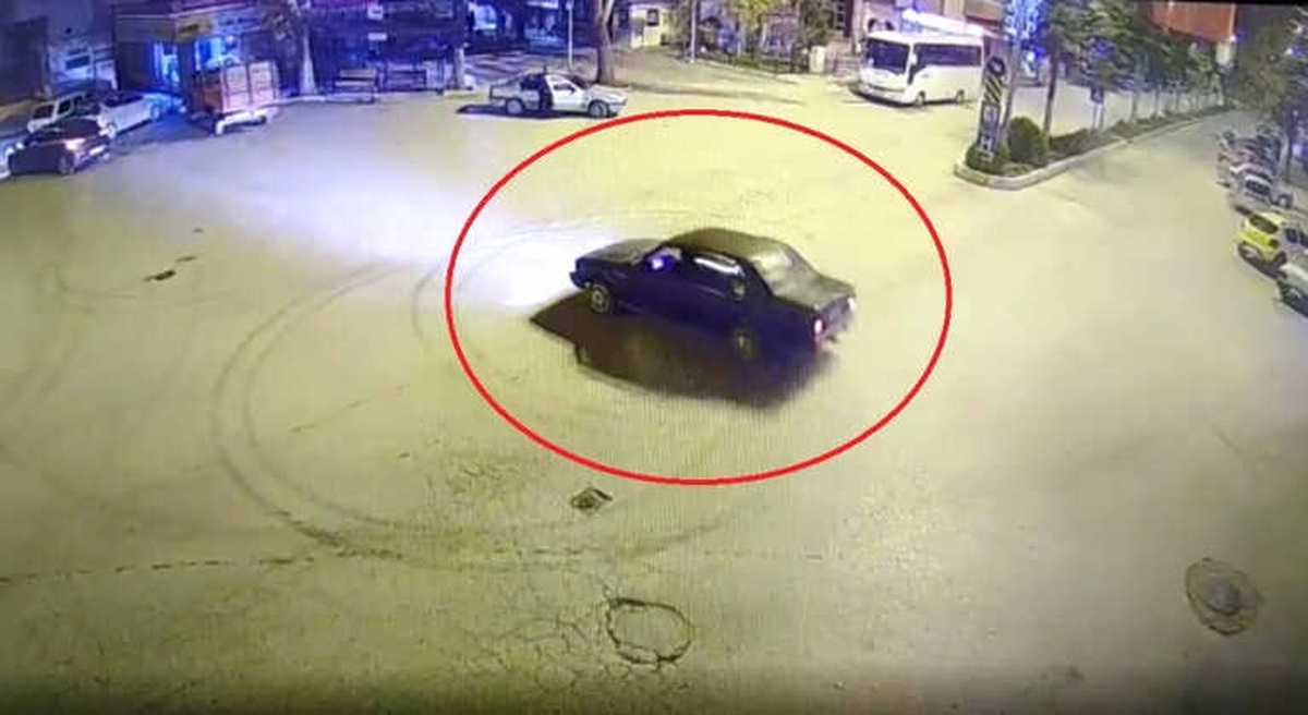 Şehir Polis Kamerasının Önünde Drift Atınca 5 Bin Lira Ceza Yedi