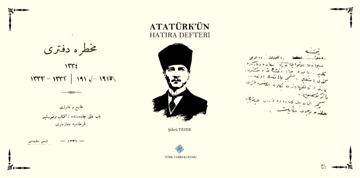 Atatürk\'ün Hatıra Defteri 6. Baskısıyla Okuyucuyla Buluşuyor