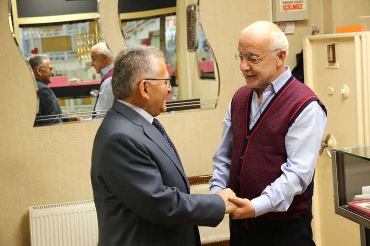 Büyükkılıç\'tan Kazancılar ve Gazioğlu Çarşı Esnafına Ziyaret