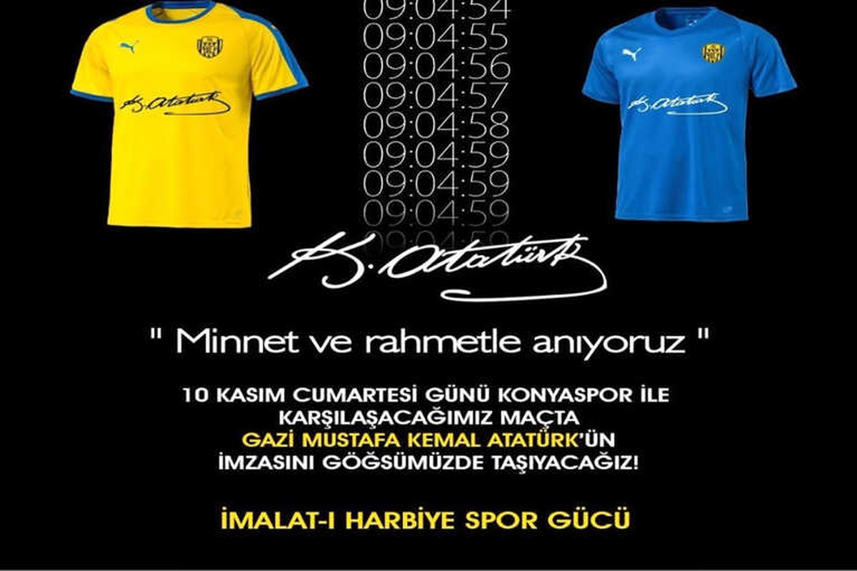 Ankaragücü Formasında \'Atatürk\' İmzası