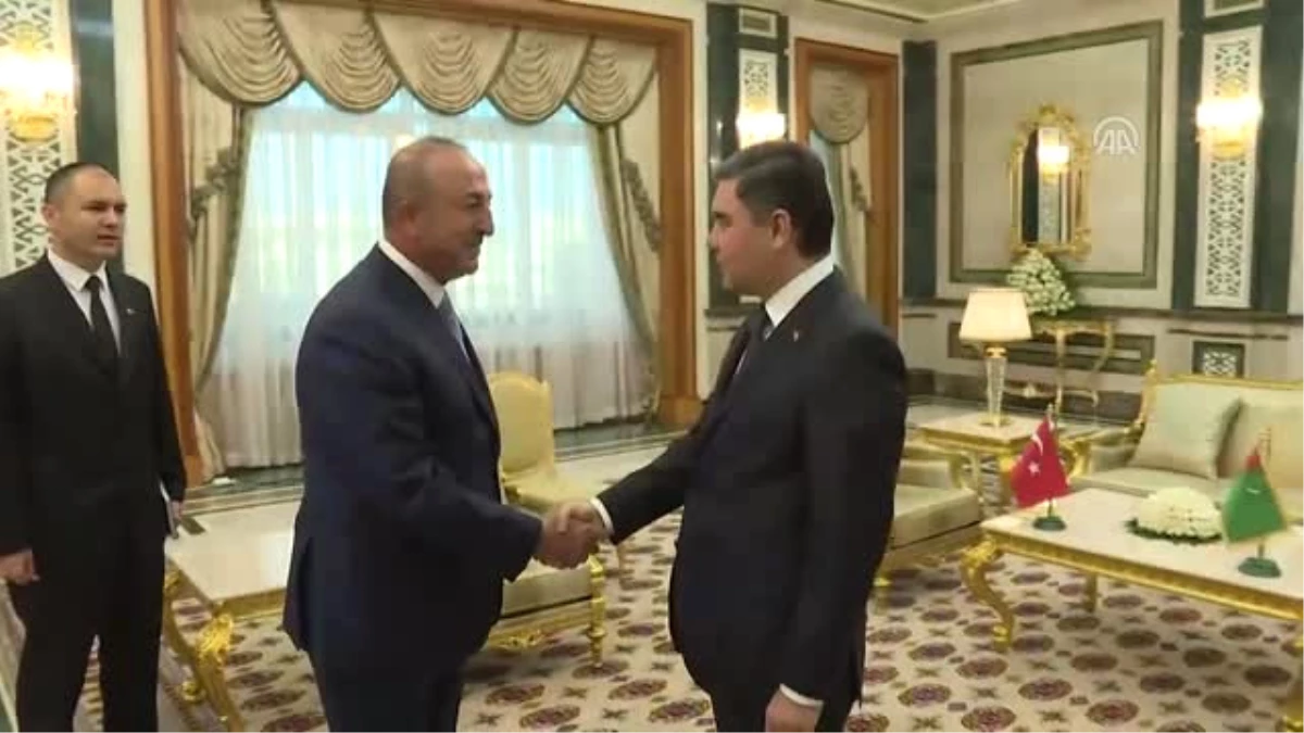 Dışişleri Bakanı Çavuşoğlu, Türkmenistan Devlet Başkanı Berdimuhammedov ile Görüştü