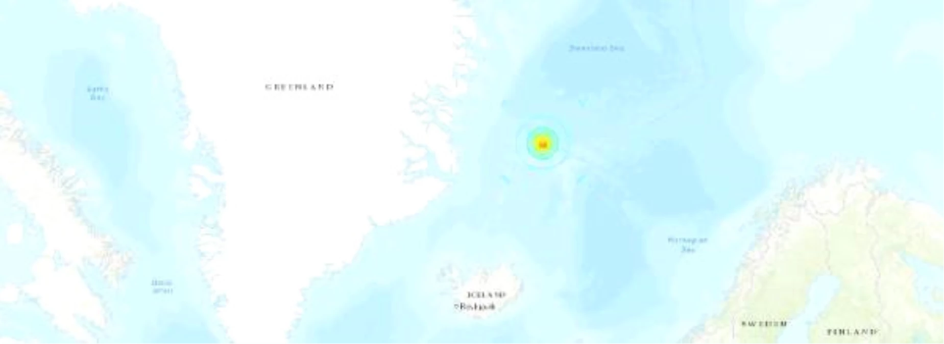 Grönland Denizi\'nde 6.8 Büyüklüğünde Deprem