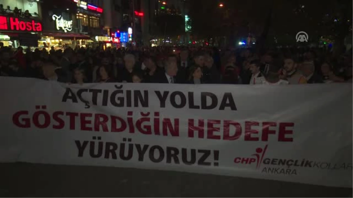 Başkentte Atatürk\'e Saygı Yürüyüşü