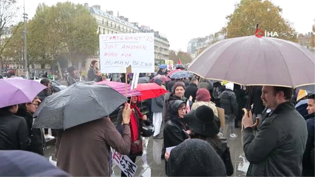 ABD Başkanı Trump, Paris\'te Protesto Edildi