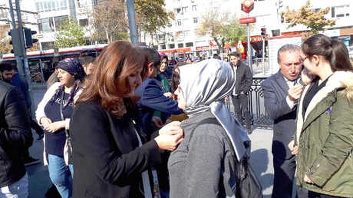 CHP\'liler Nutuk, Gençliğe Hitabe ve Atatürk Rozeti Dağıttı