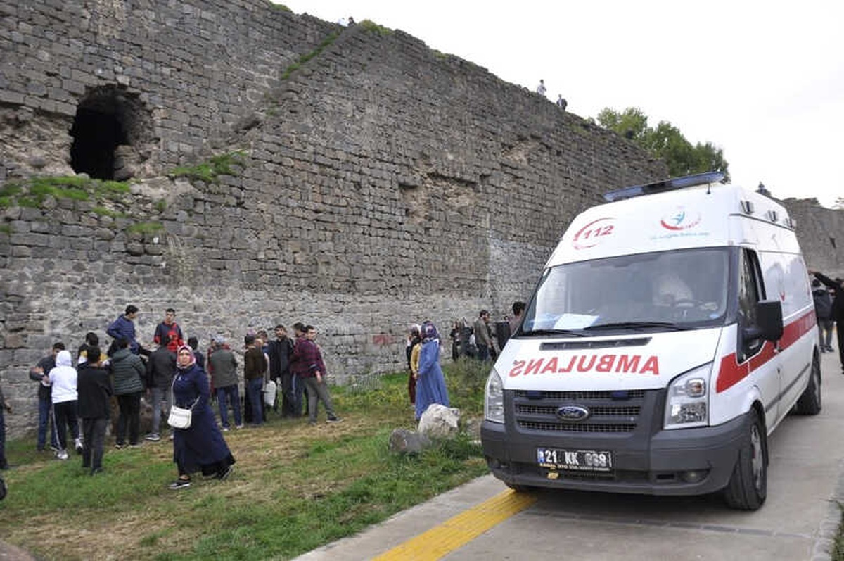 Düzeltme) Metrelerce Yükseklikteki Surlardan Düşen Baba ve Oğlunun Durumu Ağır