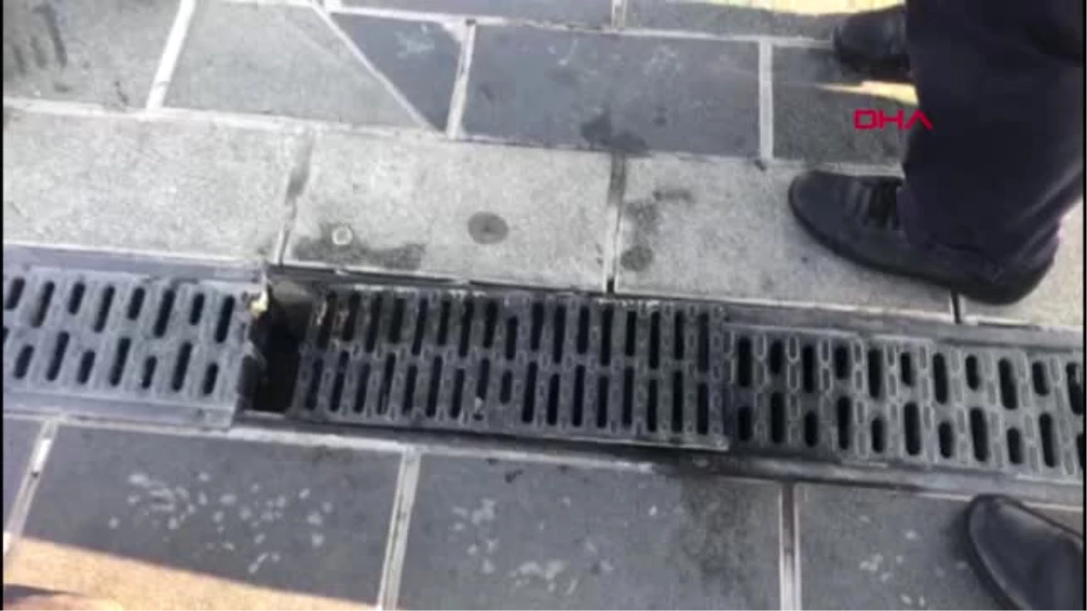 İstanbul- Kanalizasyonda Mahsur Kalan Kediyi İtfaiye İşte Böyle Kurtardı