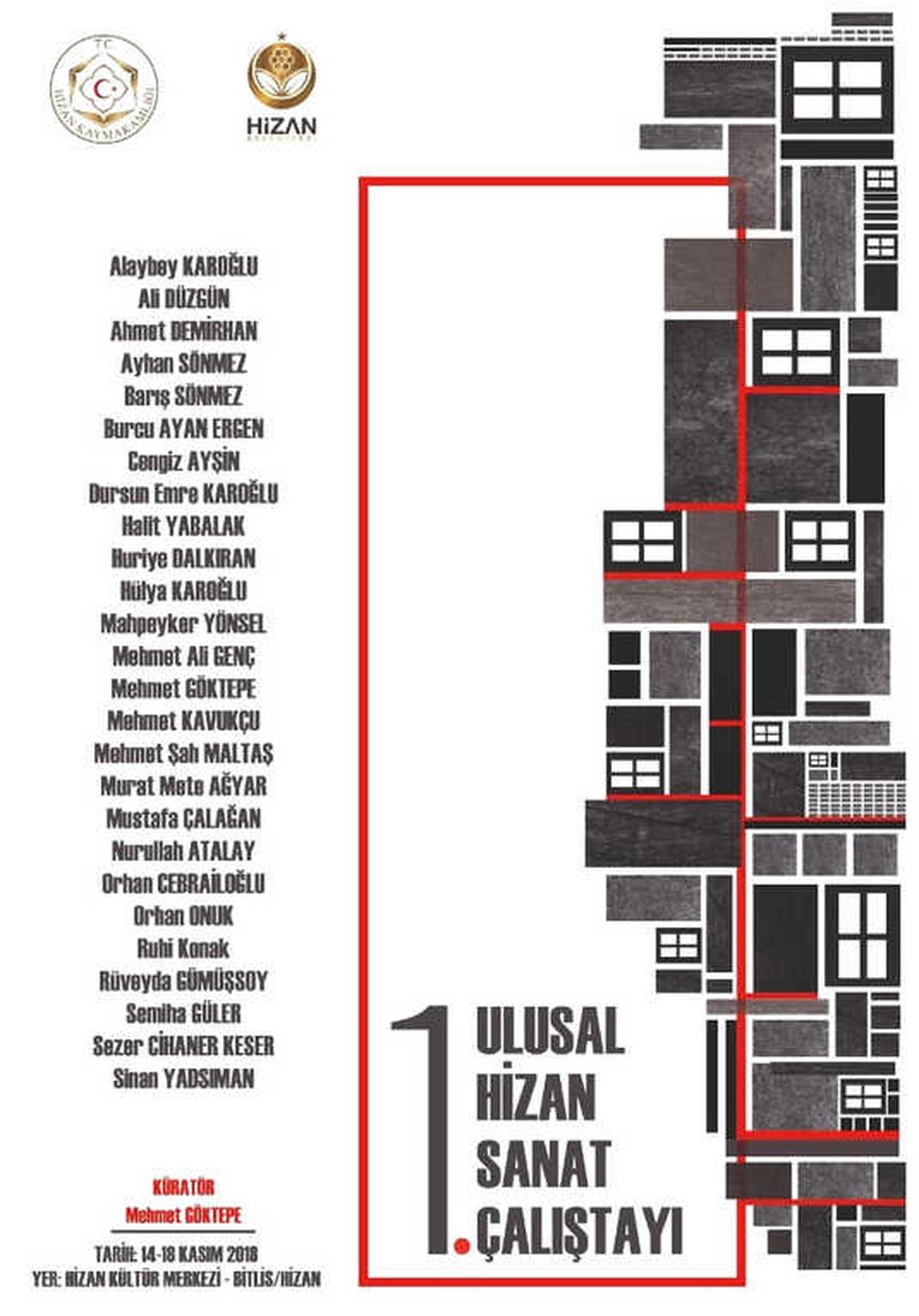 Hizan\'da "1. Ulusal Hizan Sanat Çalıştayı" Düzenlenecek