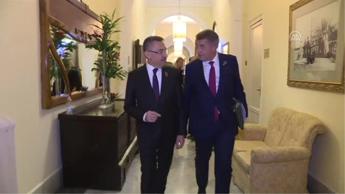 Cumhurbaşkanı Yardımcısı Oktay, Çekya Başbakanı Babis ile Bir Araya Geldi