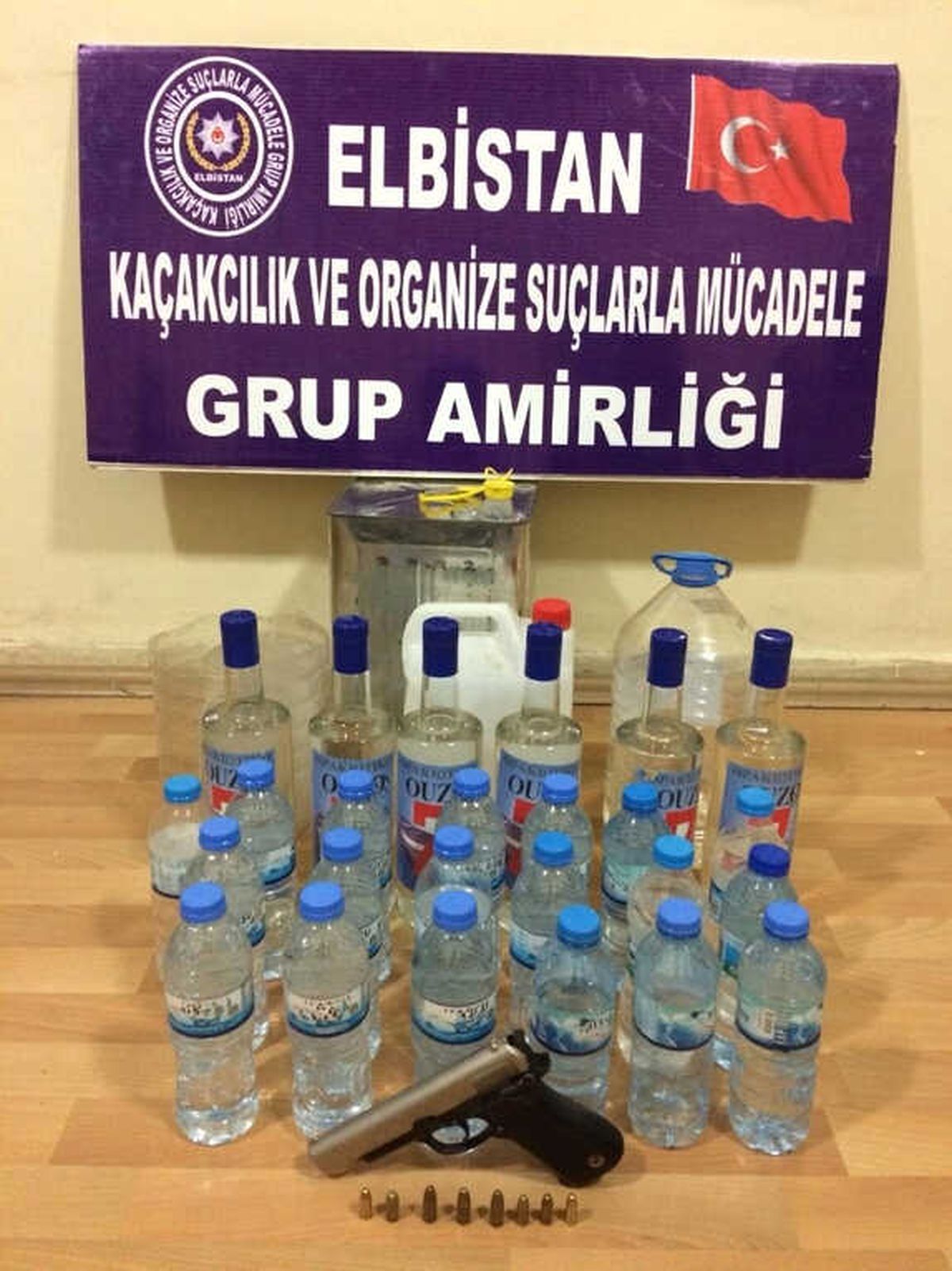 Elbistan Polisinden Kaçak İçki Operasyonu
