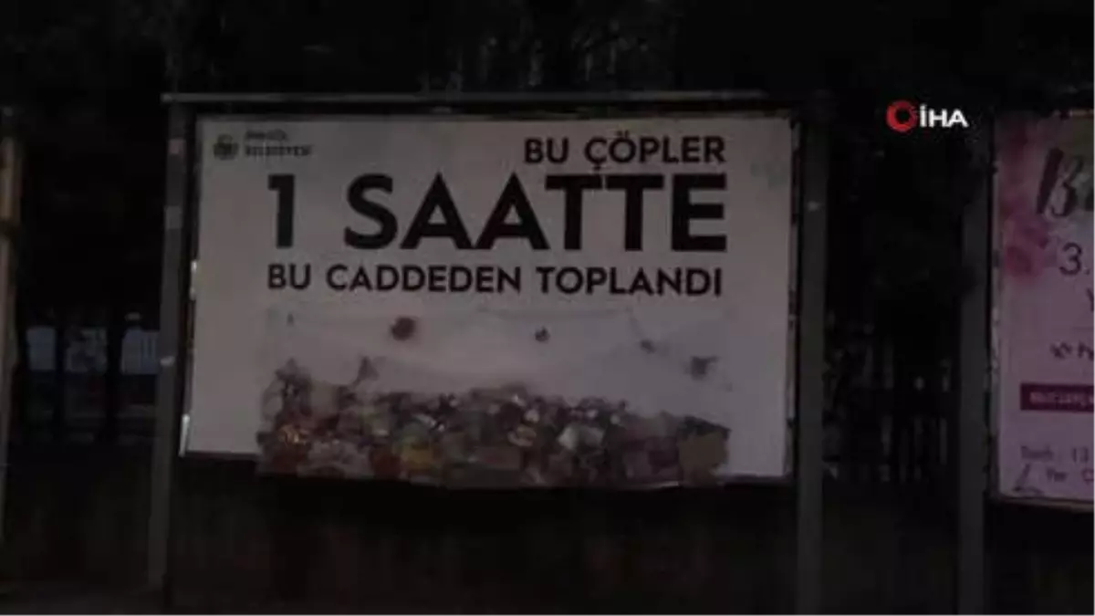 İlan Tahtasına Reklam Yerine Çöp Astılar