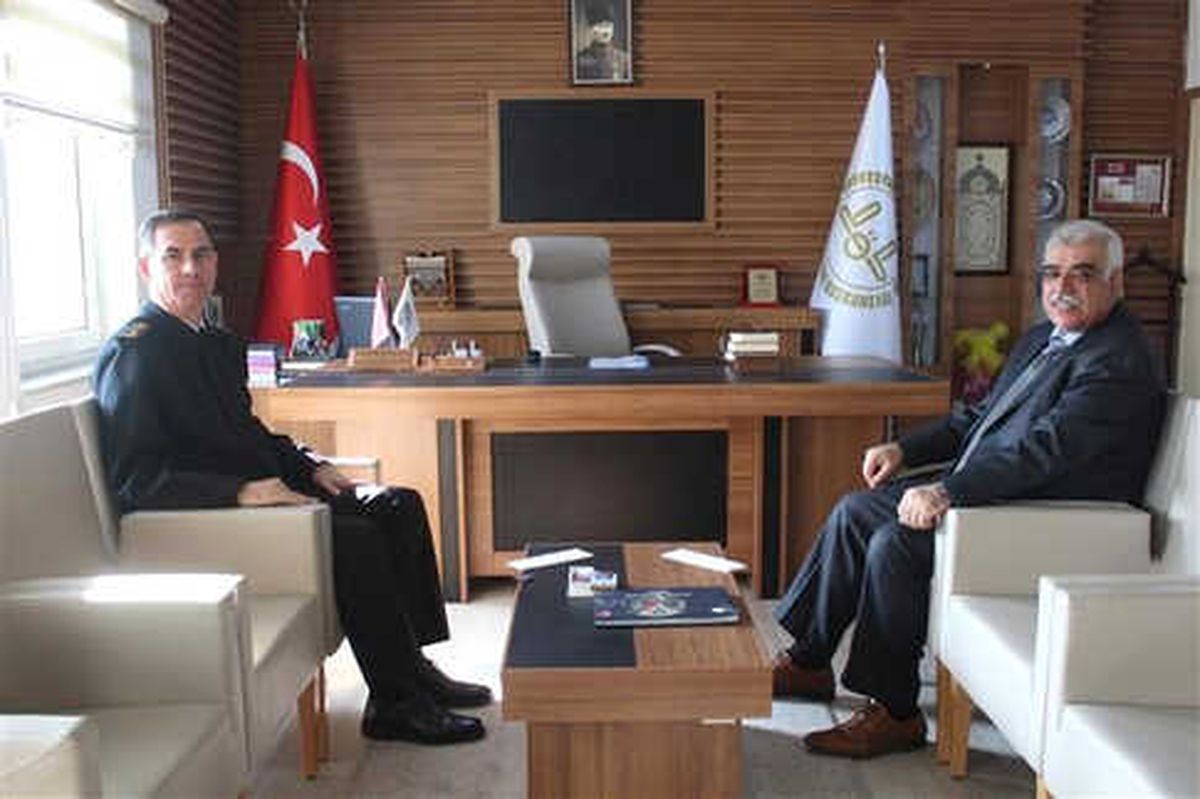 Jandarma Komutanı Ağaoğlu, Müftü Akkuş ile Bir Araya Geldi