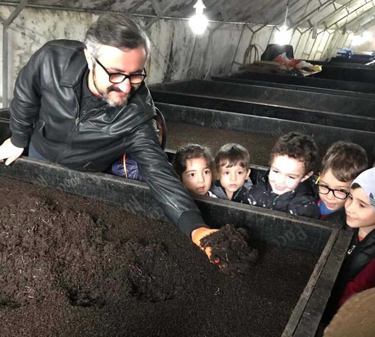 Minikler Solucan Gübresi Tesisini Gezdi