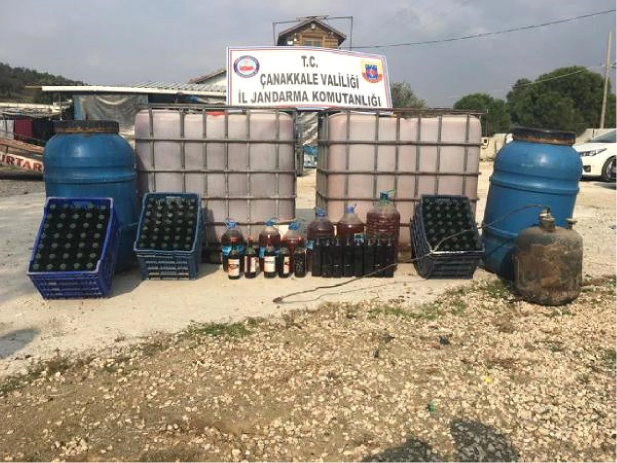 Çanakkale\'de 7 Bin 125 Litre Kaçak Şarap Ele Geçirildi