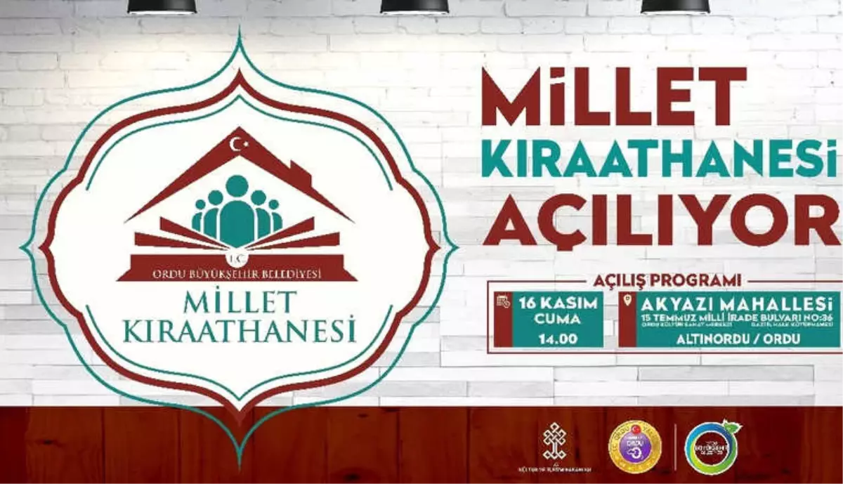 Ordu\'da "Millet Kıraathanesi" Açılıyor