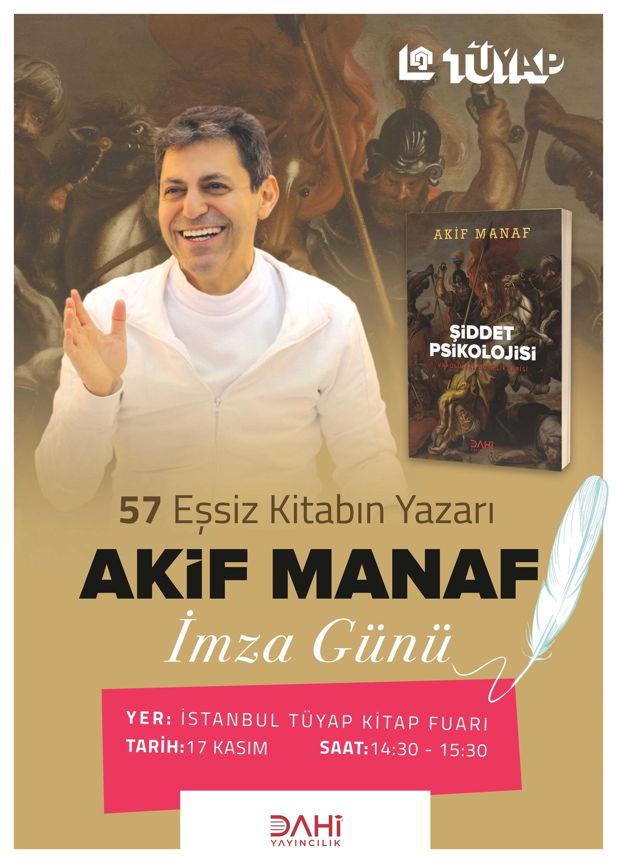 Şiddet Psikolojisi İstanbul Tüyap Kitap Fuarı 17 Kasım\'da