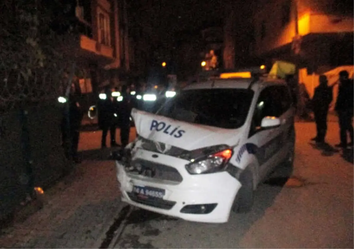 Suçlu Kovalayan Polisler Kaza Yaptı: 1 Polis Yaralı