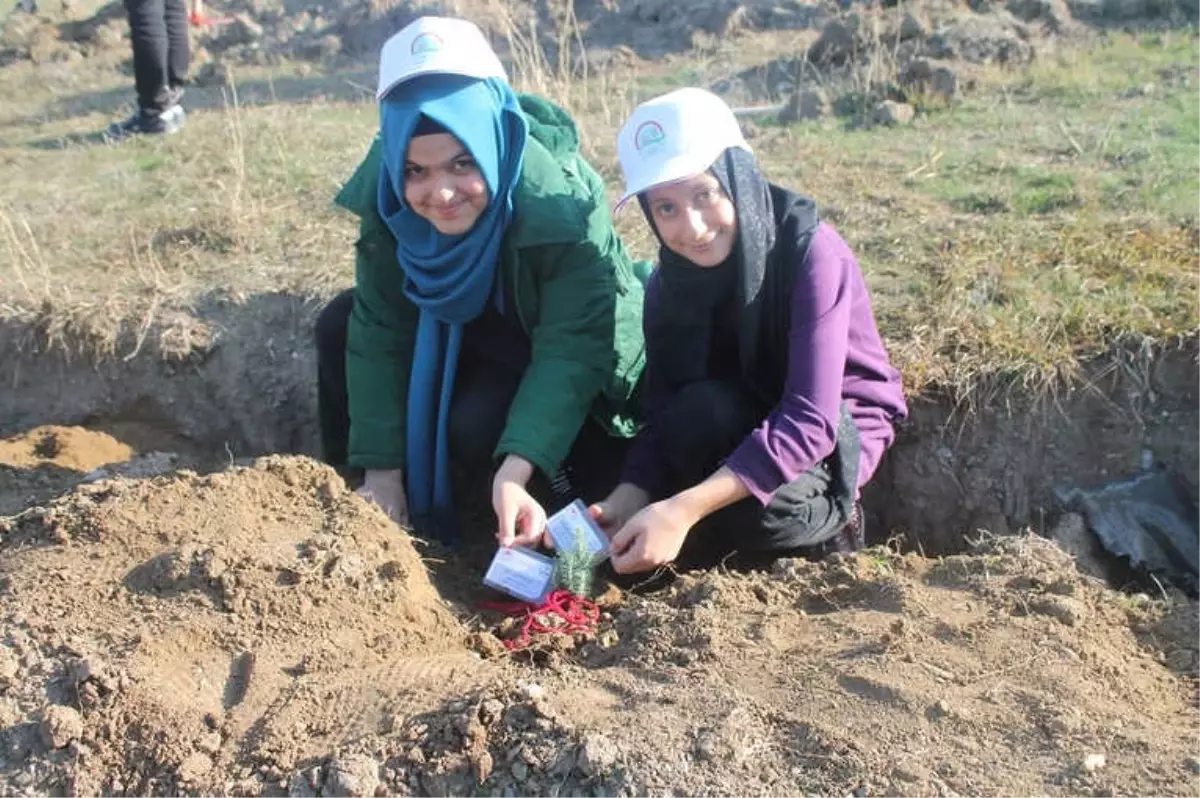 Üzerlerinde İsimleri Bulunan Fidanlarını Toprakla Buluşturdular