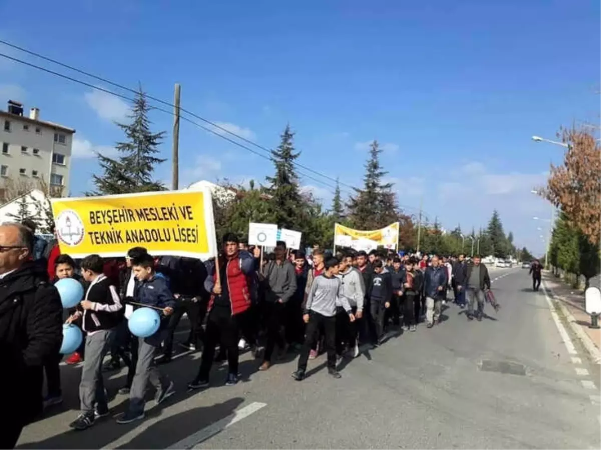 Beyşehir\'de Dünya Diyabet Günü Farkındalık Yürüyüşü