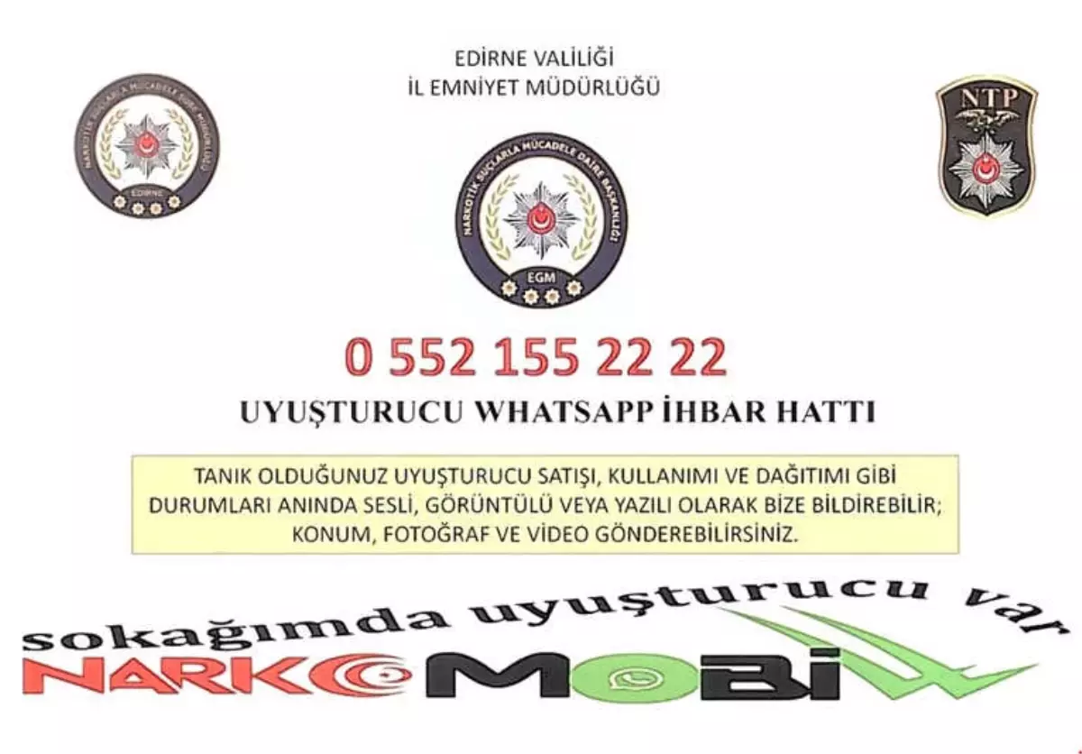 Uyuşturucu ile Mücadele İçin "Narkomobil ve Uyuma" Projesi Devrede