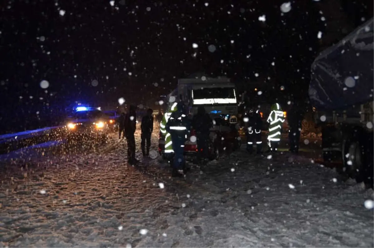 Antalya-Konya Karayolunda Ulaşım Güçlükle Sağlanıyor