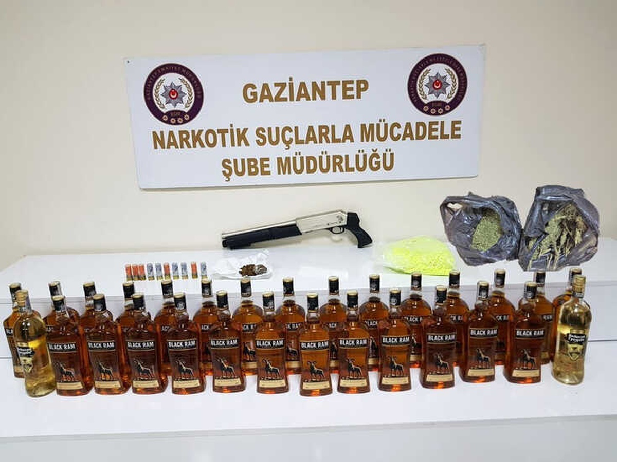 Gaziantep\'teki Kaçak İçki Operasyonu: 6 Gözaltı