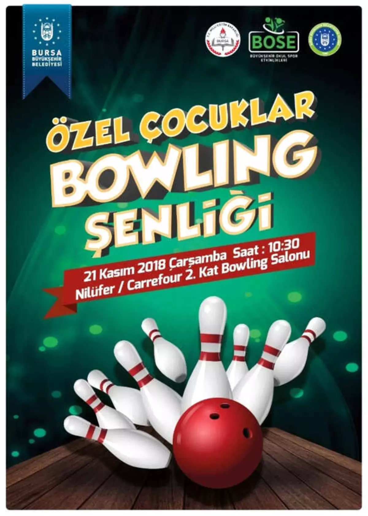 Özel Çocuklar İçin Bowling Şenliği