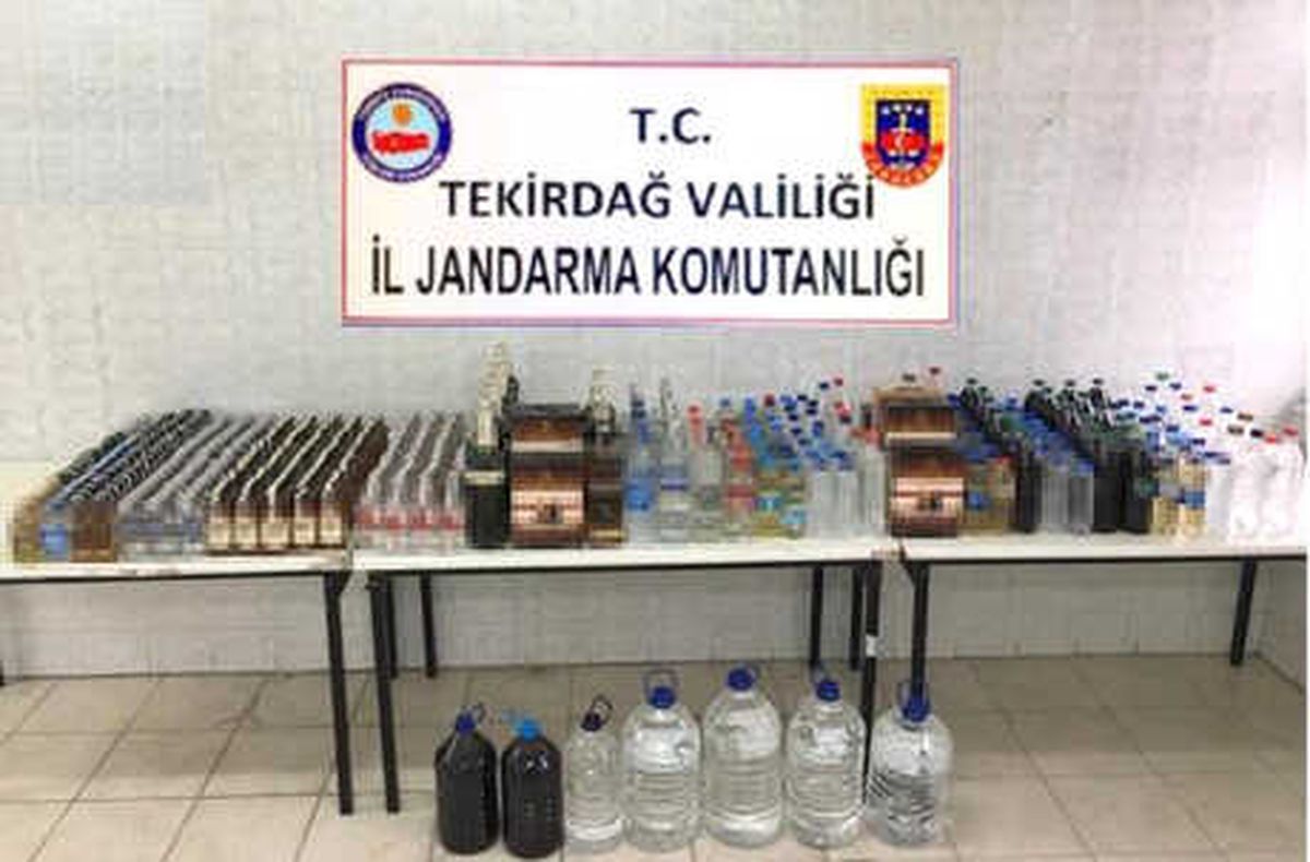 Tekirdağ\'da Kaçak İçki Operasyonu: 4 Gözaltı