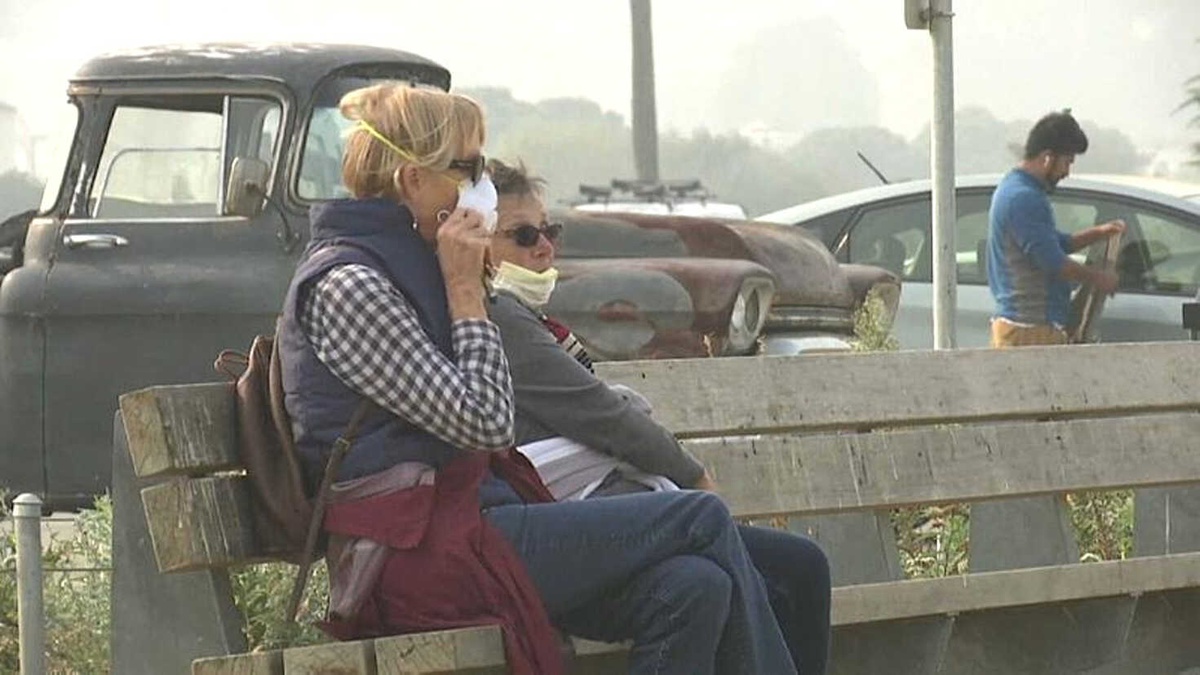 Kaliforniya\'da Orman Yangınlarının Oluşturduğu Duman Hayatı Felç Etti
