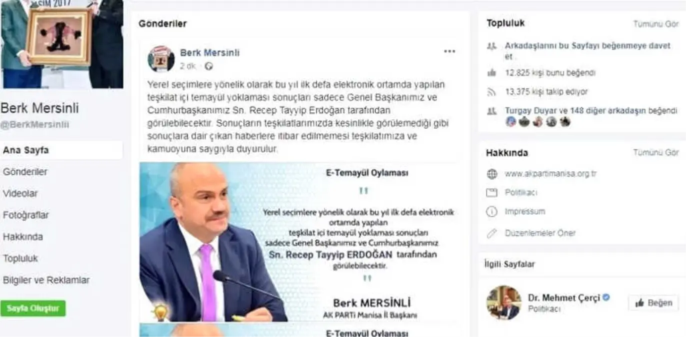 Başkan Mersinli\'den E-temayül Sonuçlarına İlişkin Açıklama