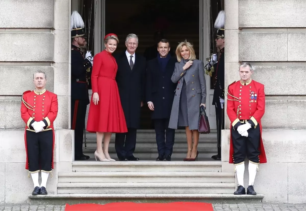 Fransa Cumhurbaşkanı Macron, Belçika\'da