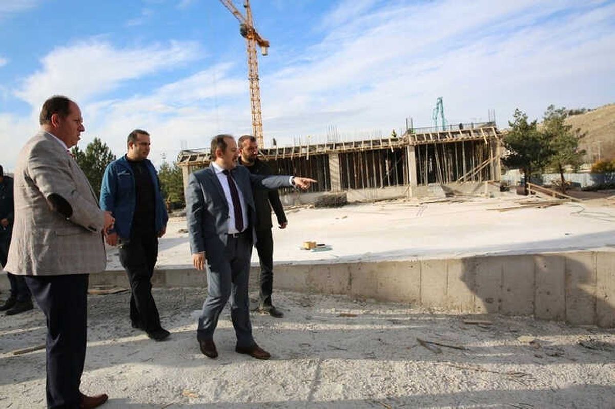 Vali Pehlivan, Yeni Hükümet Konağı İnşaatında İncelemelerde Bulundu