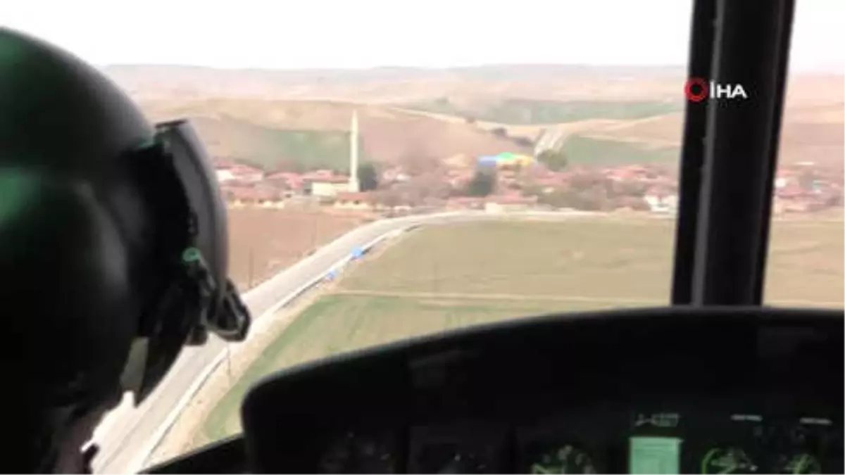 Helikopter Destekli Trafik Denetimi Yapıldı