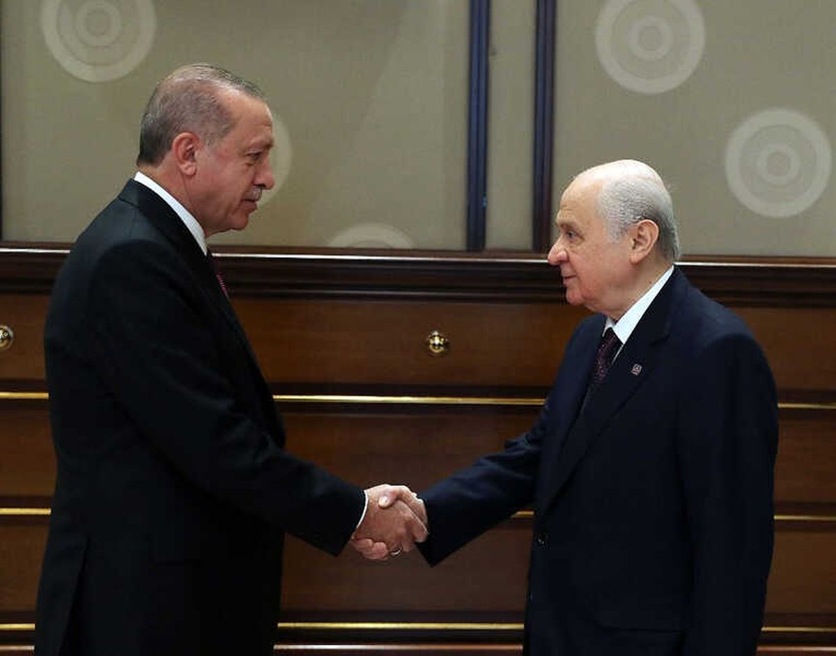 Cumhurbaşkanı Erdoğan, Bahçeli ile Görüştü