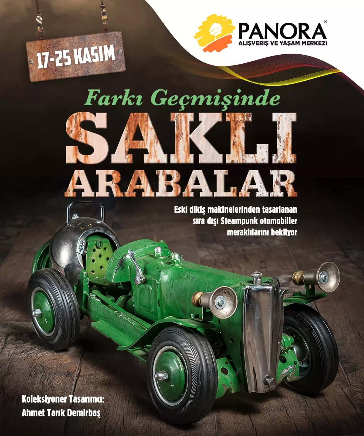 DİKİŞ MAKİNASININ ARABALARA DÖNÜŞÜMÜ PANORA\'DA